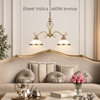 Elisett Visilica E27 2x60W bronza