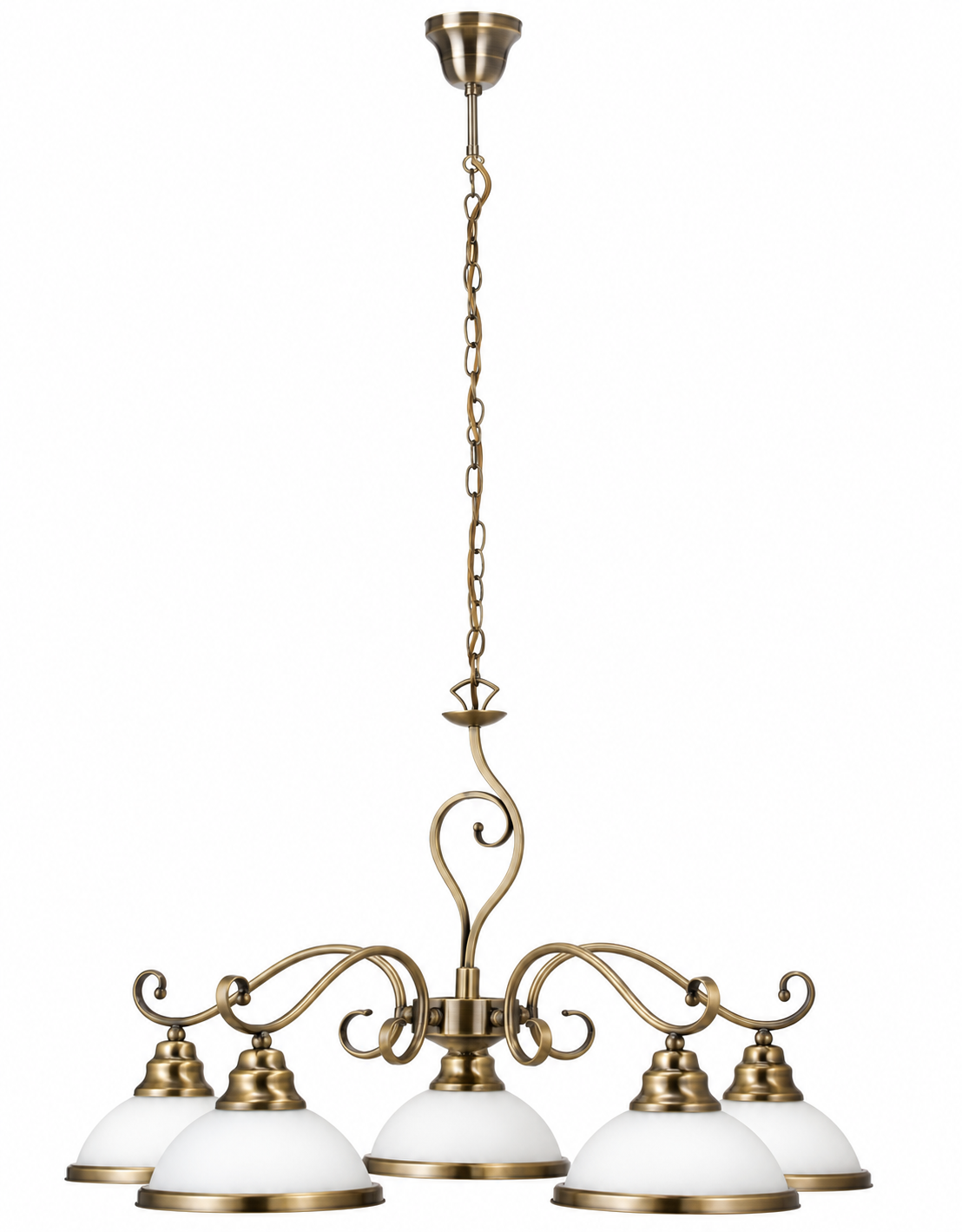 Elisett luster E27 5x60W bronza