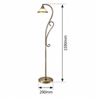 Elisett podna lampa E27 1x60W bronza