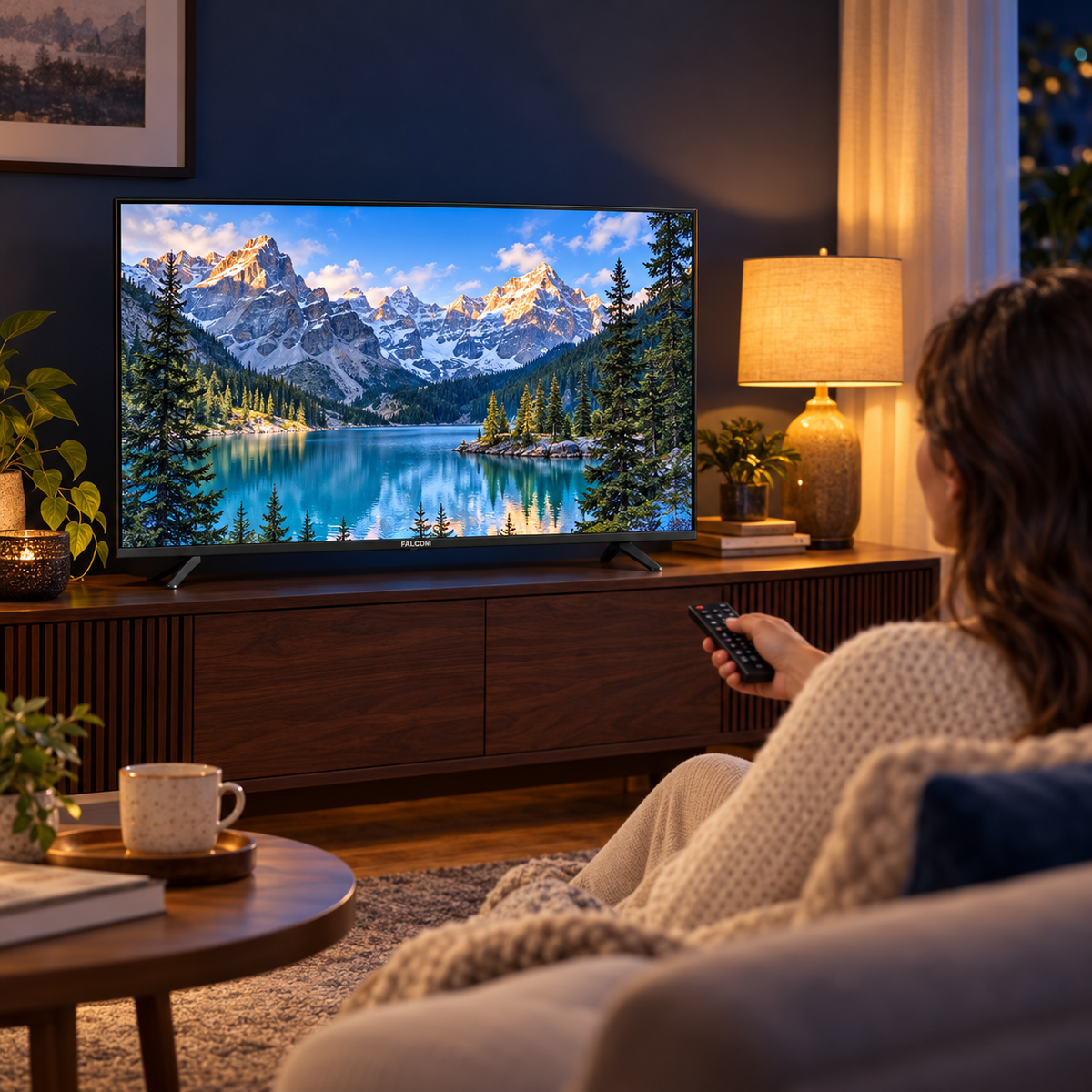 FALCOM TV-32LTF024SM WOS Televizor Smart LED TV HD Ready 32", Bluetooth ,WiFi