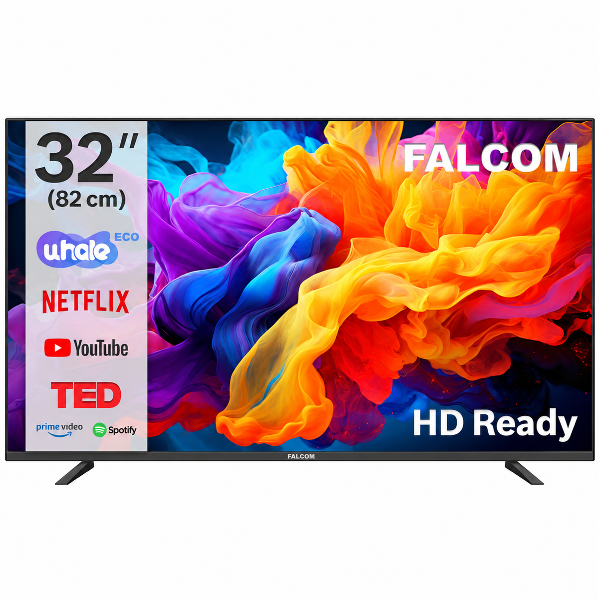 FALCOM TV-32LTF024SM WOS Televizor Smart LED TV HD Ready 32", Bluetooth ,WiFi