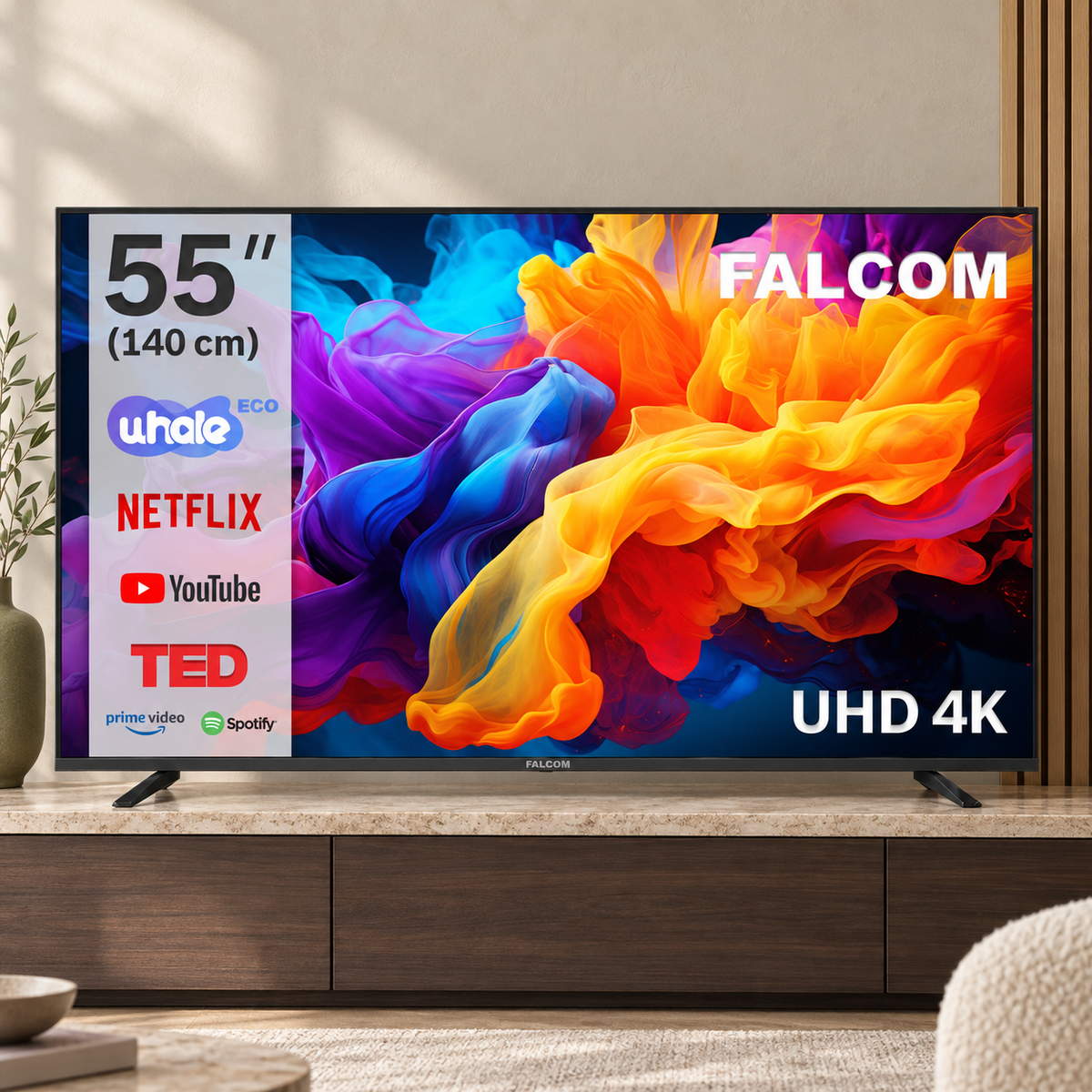 FALCOM TV-55LTF024SM WOS Televizor Smart LED TV 4K UltraHD 55"