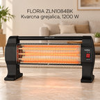 FLORIA ZLN1084BK Kvarcna grejalica, 1200 W