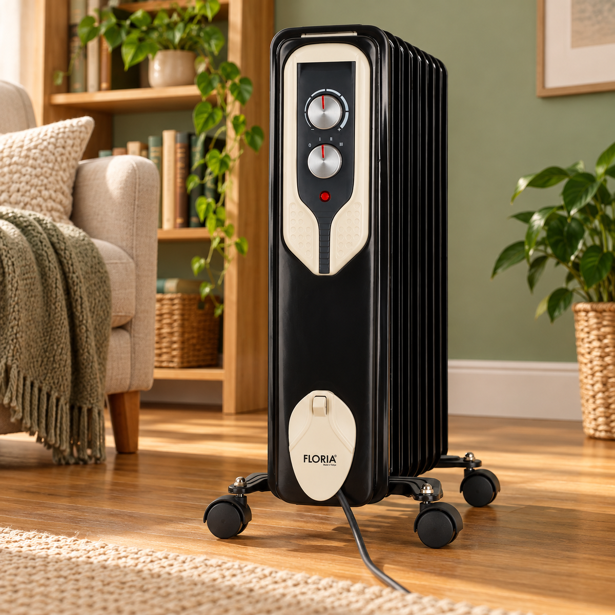 FLORIA ZLN3659 Radijator 9 rebara, uljani, 2000W