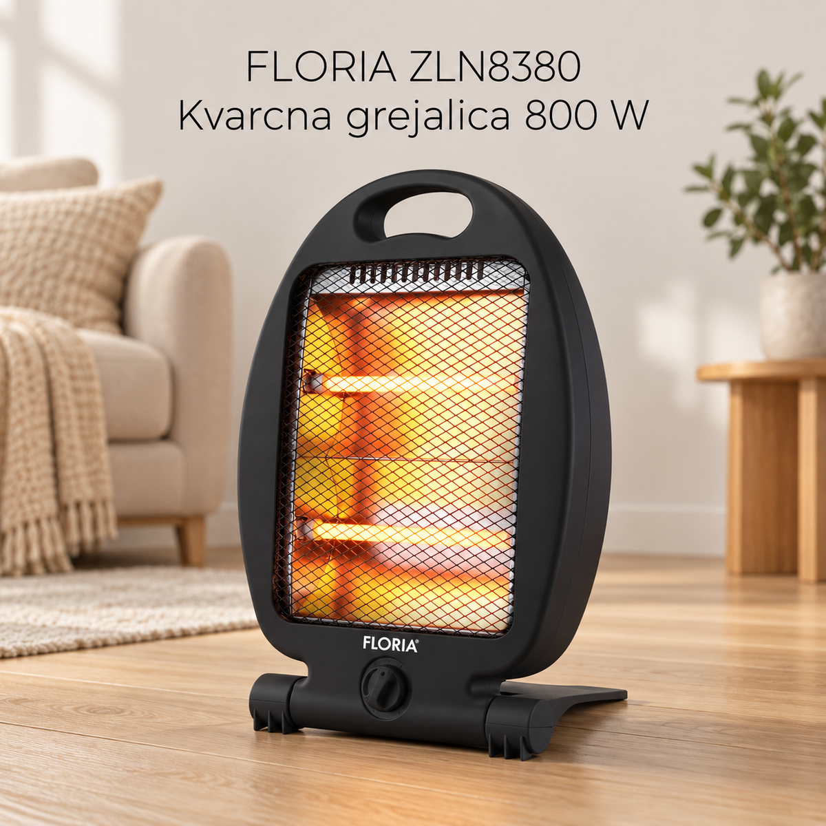 FLORIA ZLN8380 Kvarcna grejalica 800 W