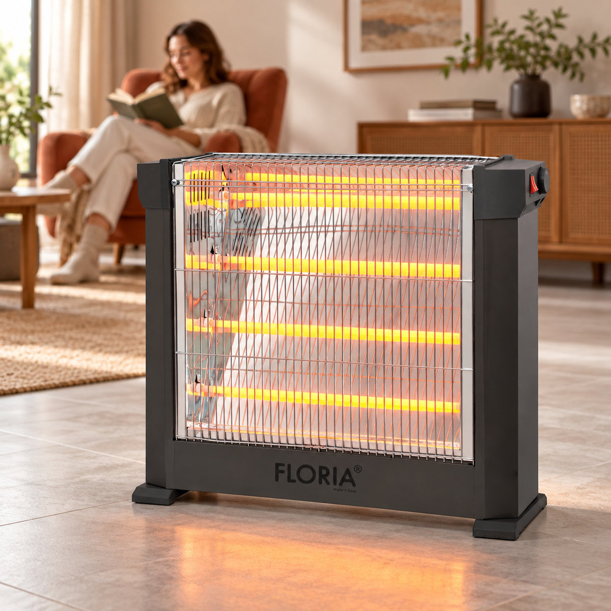FLORIA ZLN8808 Kvarcna grejalica, 1800 W