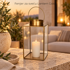 Fenjer za sveću Lantern Gold