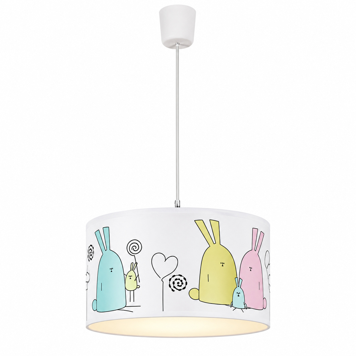 Flappy visilica dečija 1xE27 prečnik 28cm zeka