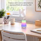 Franco LED stona dekorativna punjiva RGB dimabilna 2W 3000K