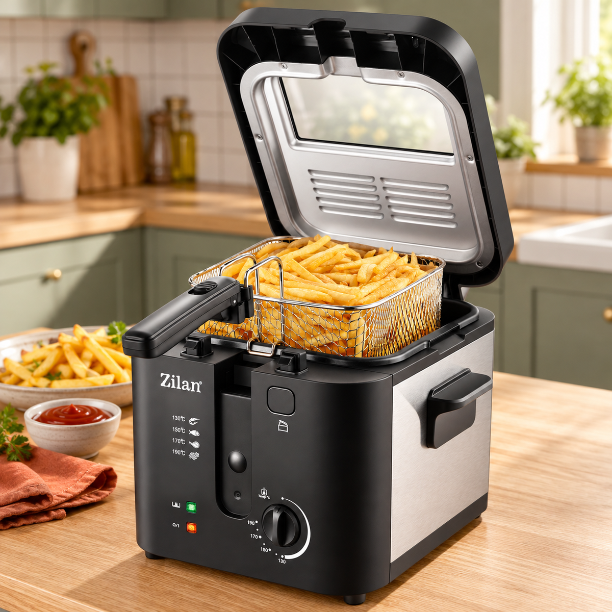 Friteza, kapacitet 2.5 l, 1600W, ZLN0010 OLD