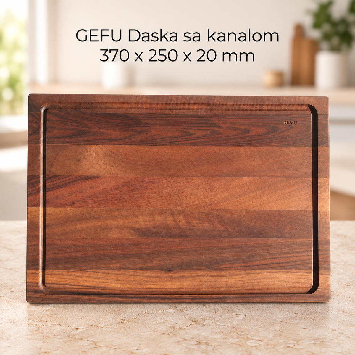 GEFU Daska sa kanalom 370 x 250 x 20mm