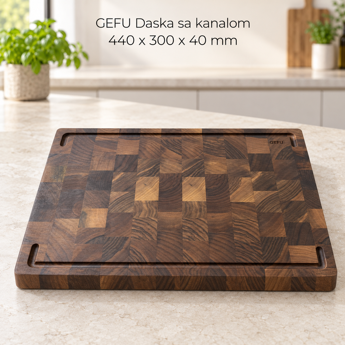 GEFU Daska sa kanalom 440 x 300 x 40 mm