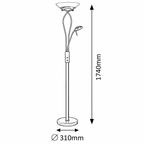 Gamma Podna lampa sa čitačem 230W 40W