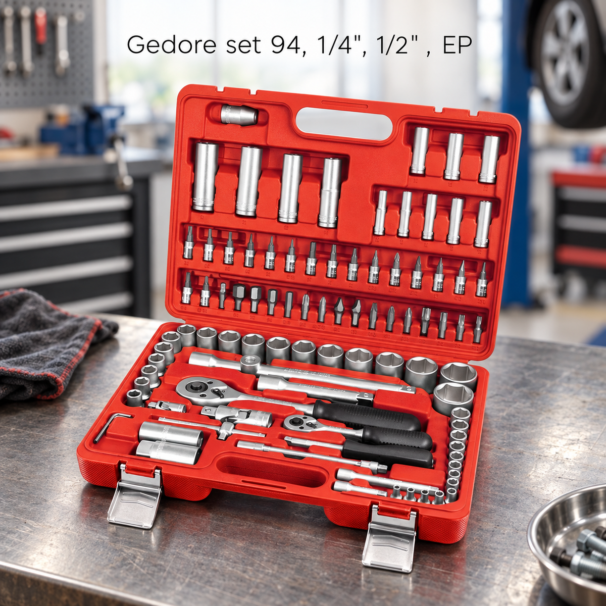 Gedore set 94, 1/4", 1/2" , EP