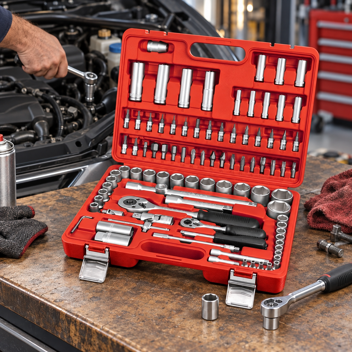 Gedore set 94, 1/4", 1/2" , EP