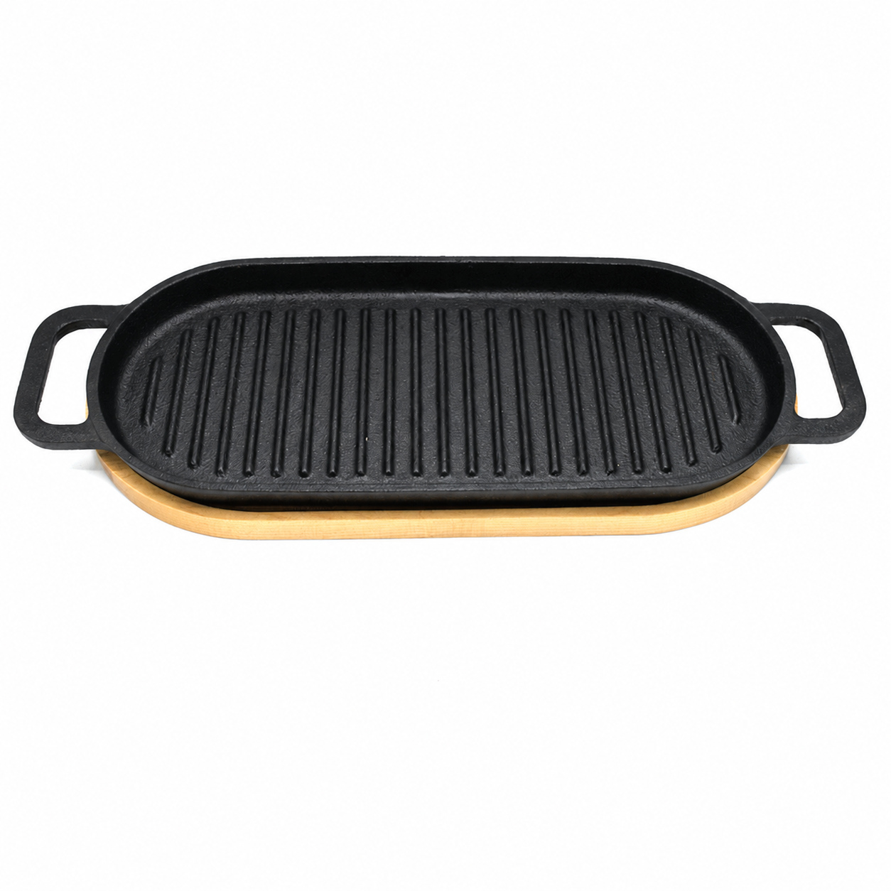 Grill ploča sa ručicama i podmetačem