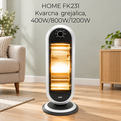 HOME FK231 Kvarcna grejalica, 400W/800W/1200W