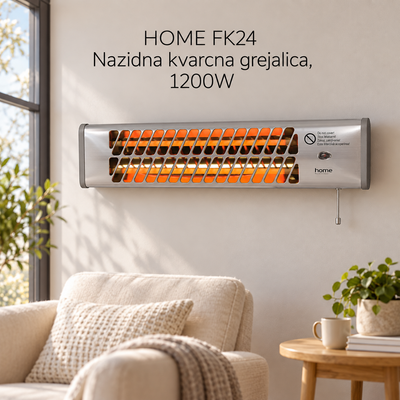 HOME FK24 Nazidna kvarcna grejalica, 1200W