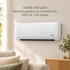 HOME FKF42201 Nazidna grejalica sa ventilatorom, 2000 W, LCD diplej