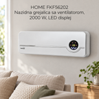 HOME FKF56202 Nazidna grejalica sa ventilatorom, 2000 W, LED displej