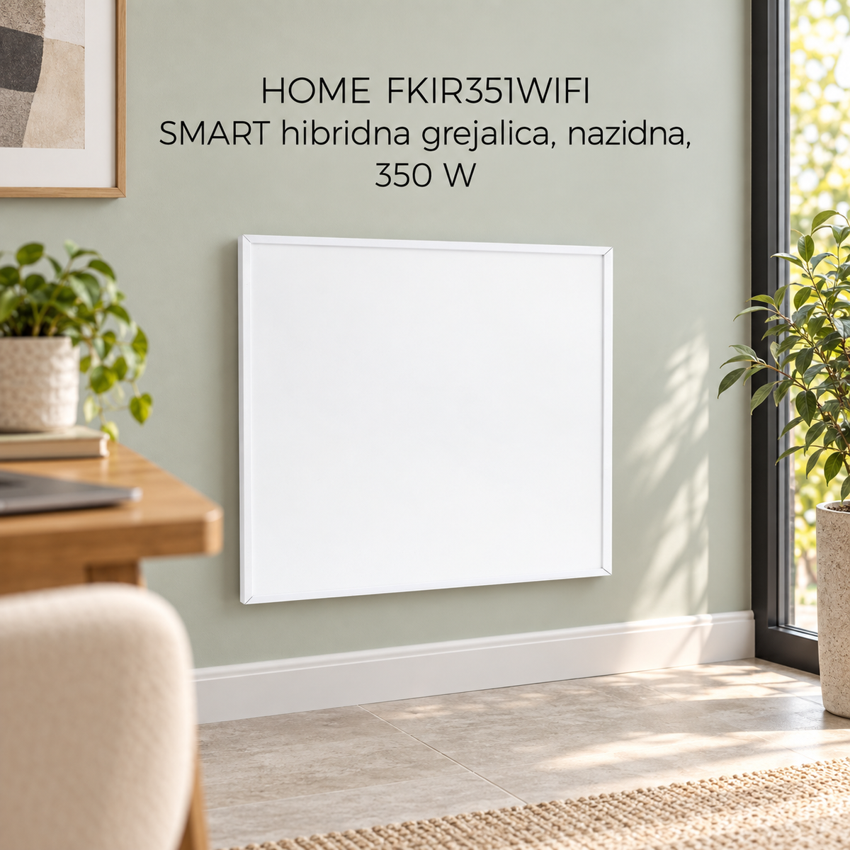 HOME FKIR351WIFI SMART hibridna grejalica, nazidna, 350 W