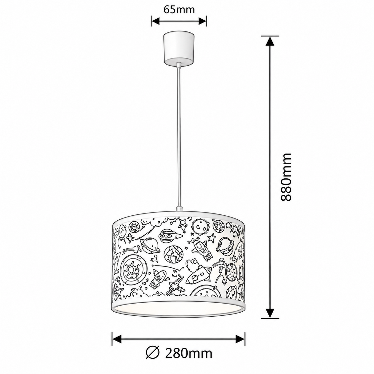 Hanka visilica E27 40W belo