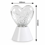 Heart gliter RGB lampa na baterije