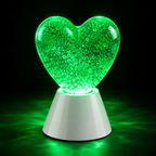 Heart gliter RGB lampa na baterije