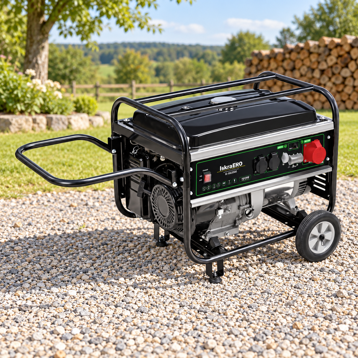 ISKRA ERO benz. agregat 2x230V,1x400V, maks.5500W IE-GG5500