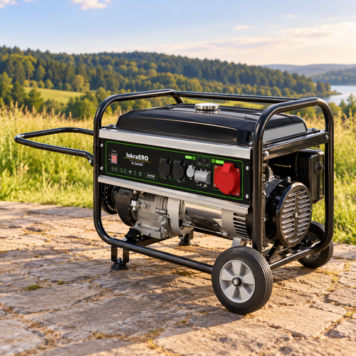 ISKRA ERO benz. agregat 2x230V,1x400V, maks.5500W IE-GG5500