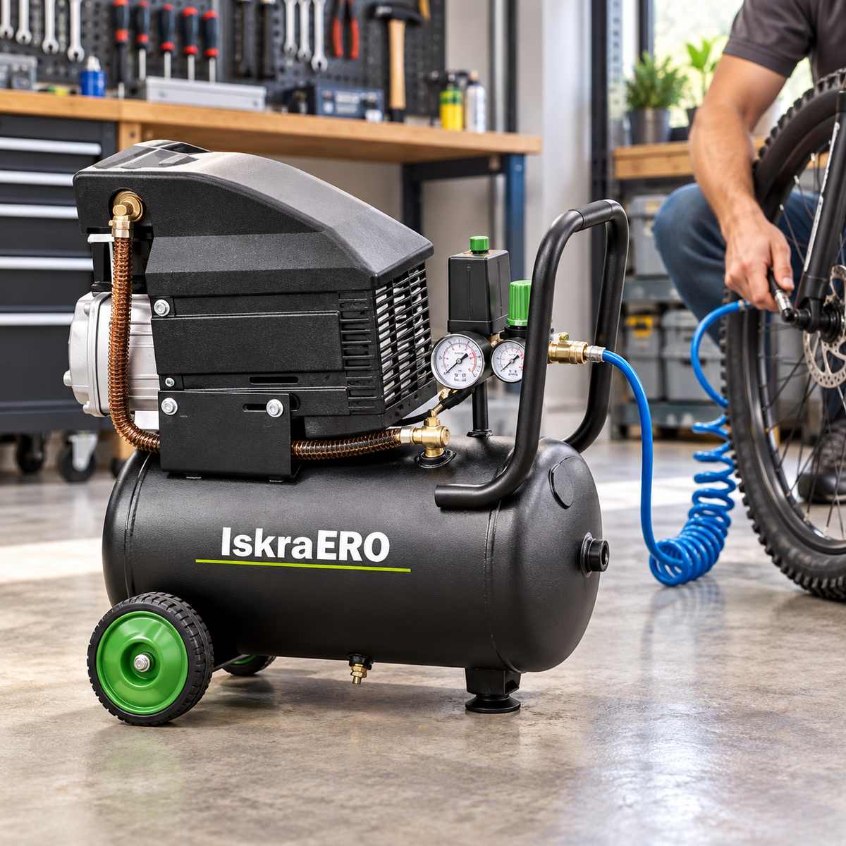 ISKRA ERO klipni kompresor 1500W 8 bara 24l IE-AC1500-24