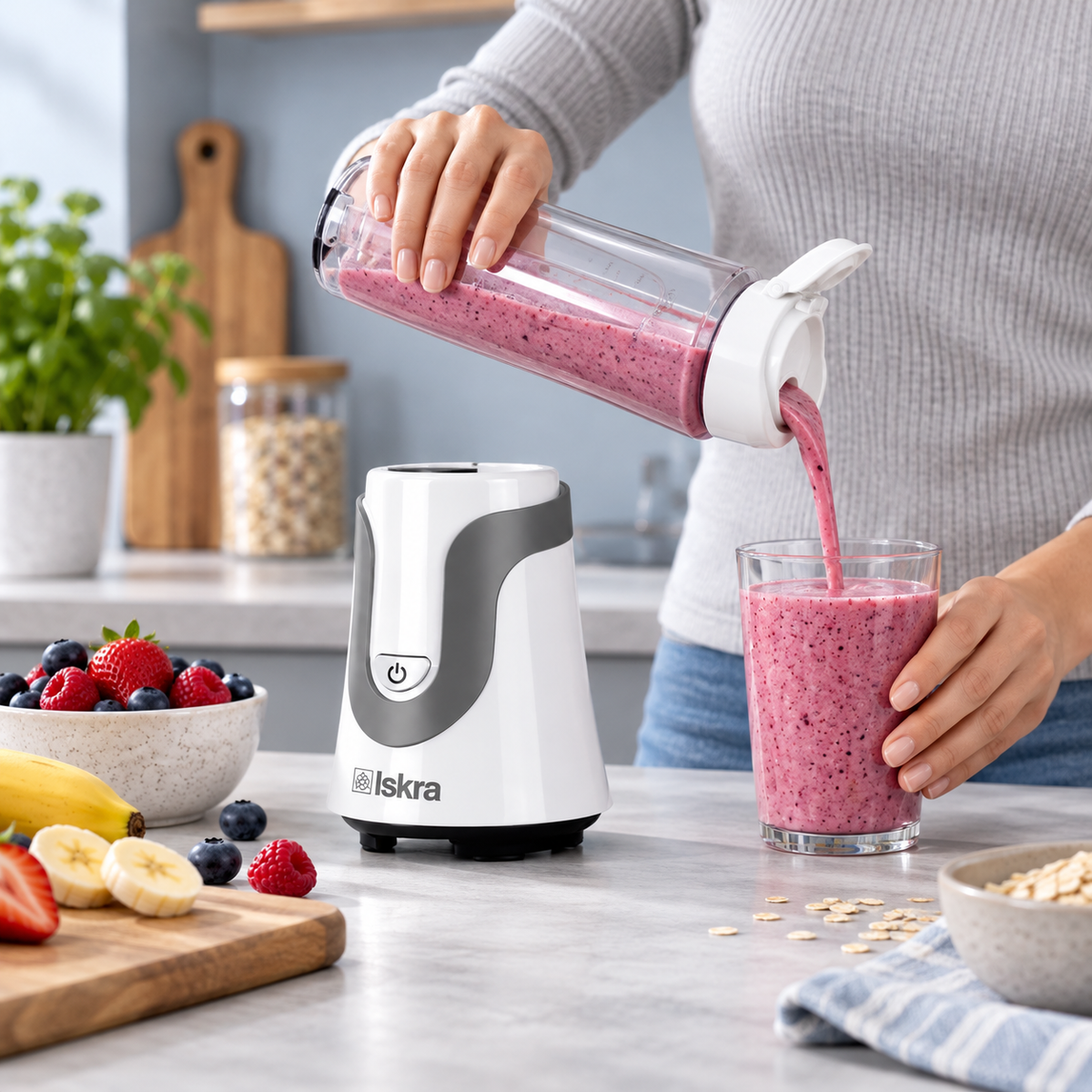 ISKRA blender 300W HY-1302-WH