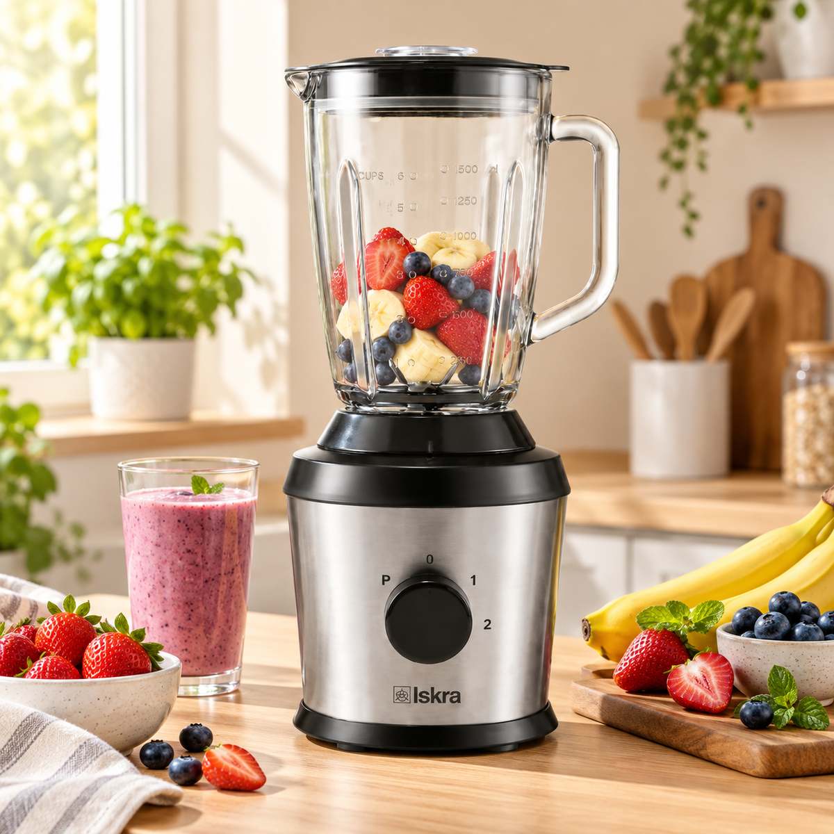 ISKRA blender sa staklenom posudom 500W DL-BL01GS