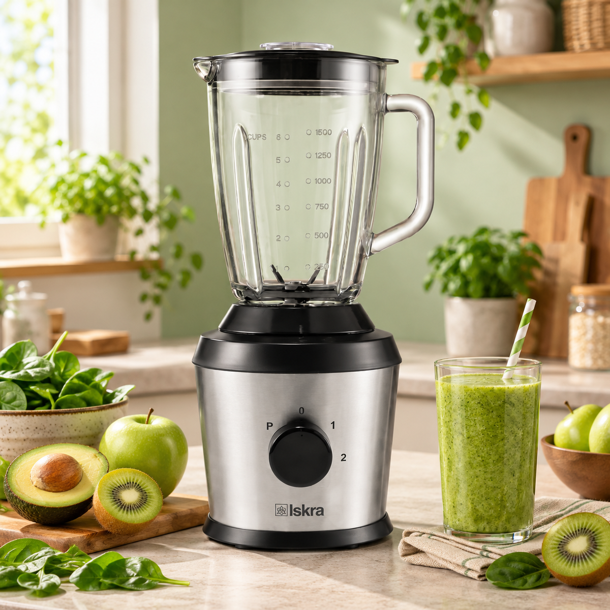 ISKRA blender sa staklenom posudom 500W DL-BL01GS