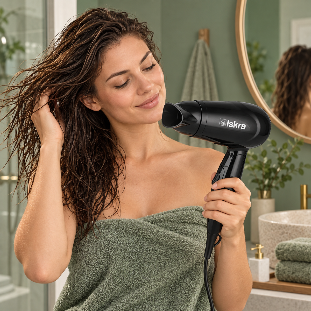 ISKRA fen za kosu 1200W RH-1818-1/BK
