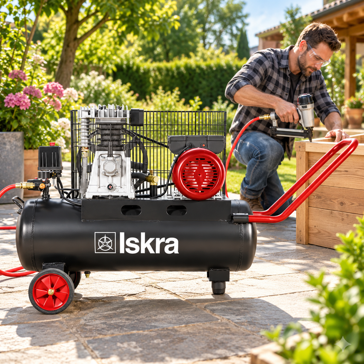 ISKRA klipni kompresor 2200W 8 bara 50l MB2065/50L