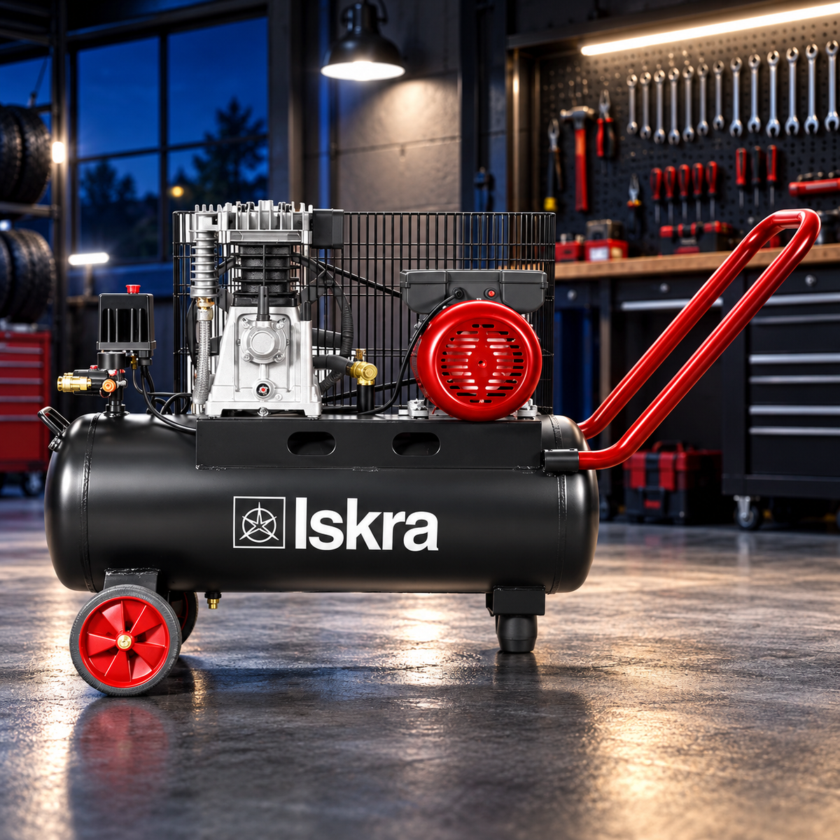 ISKRA klipni kompresor 2200W 8 bara 50l MB2065/50L