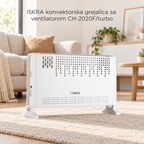 ISKRA konvektorska grejalica sa ventilatorom CH-2020F/turbo