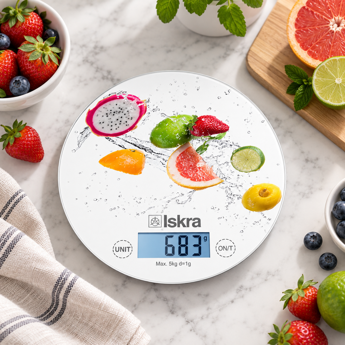 ISKRA kuhinjska digitalna vaga GKS1560-FR
