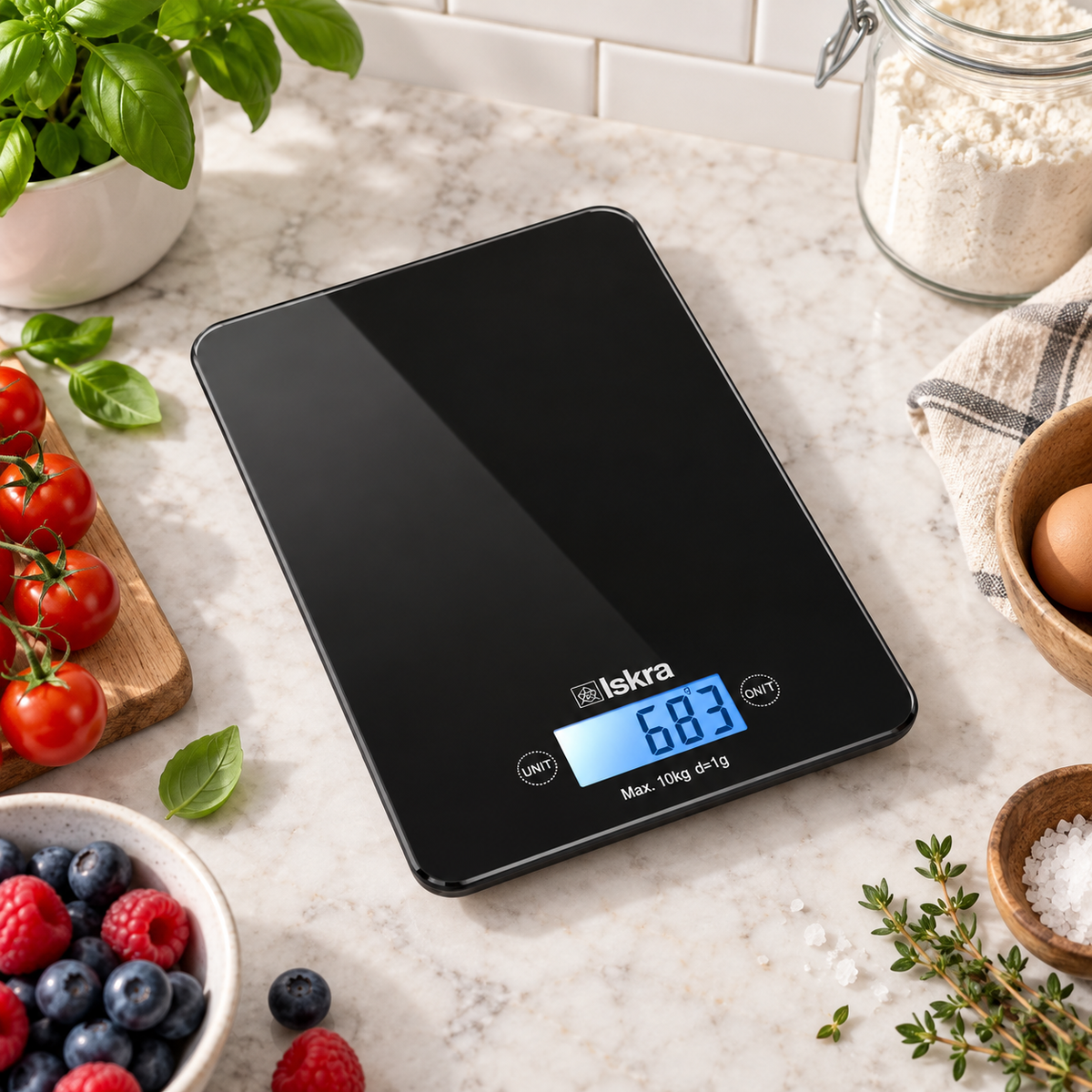 ISKRA kuhinjska digitalna vaga GKS1561A-BL