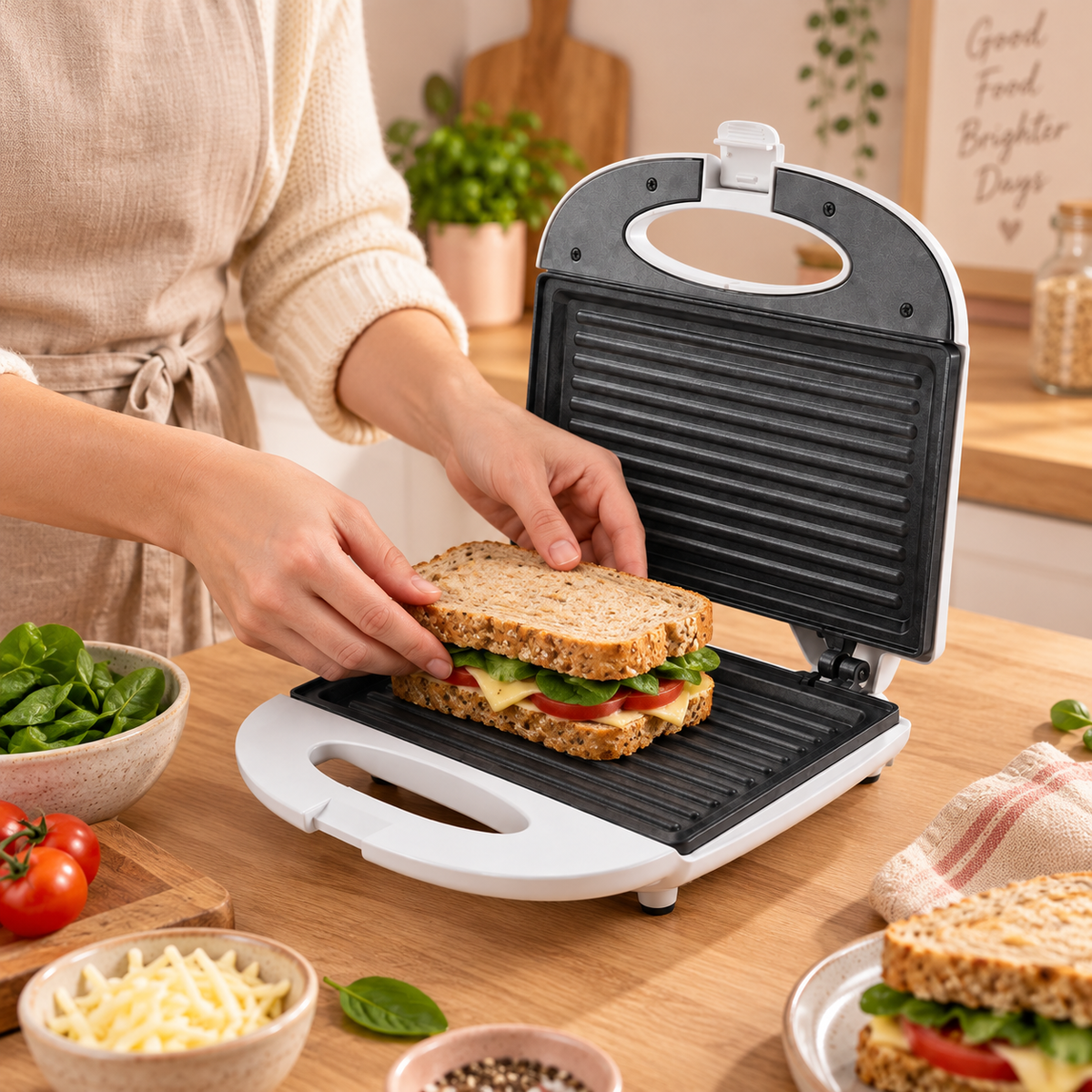 ISKRA sendvič toster 800W MG-2-WH
