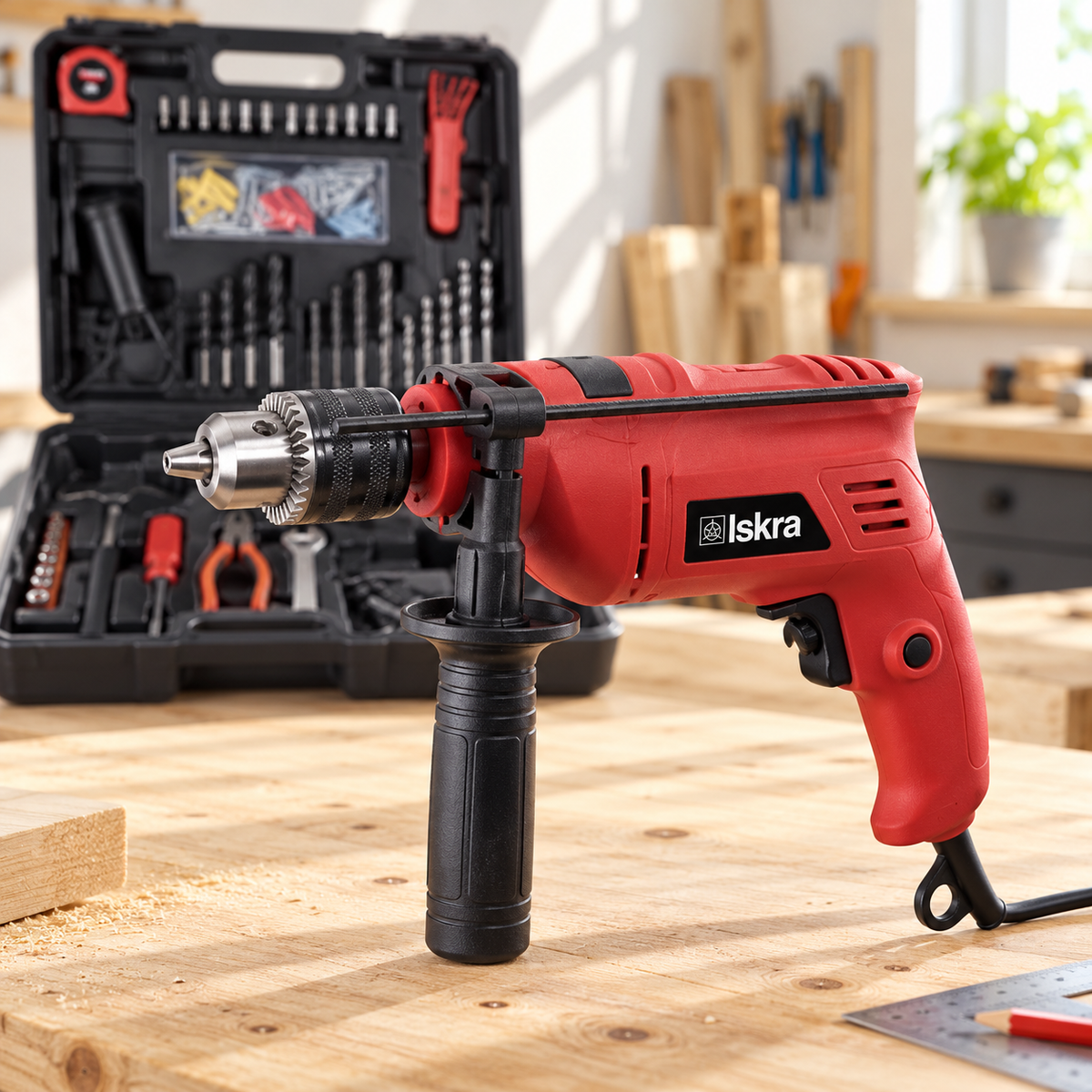 ISKRA vibraciona bušilica sa setom alata GX-BMC002