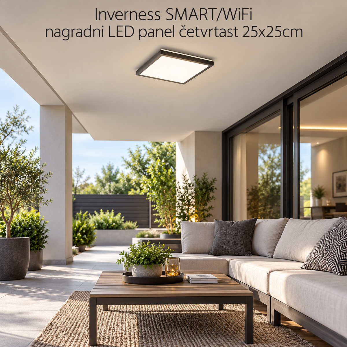 Inverness SMARTWiFi nagradni LED panel četvrtast 25x25cm