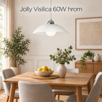 Jolly Visilica D40 E27 60W hrom