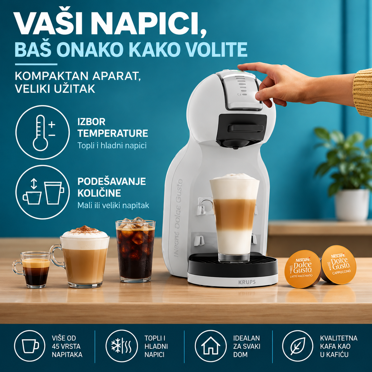 KRUPS DOLCE GUSTO APARAT ZA KAFU KP143G