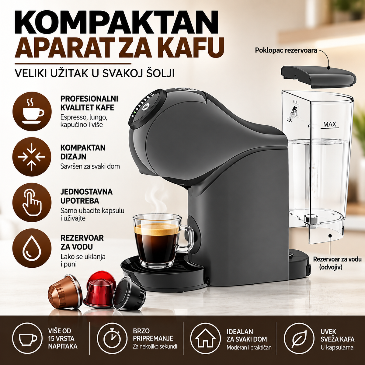 KRUPS DOLCE GUSTO APARAT ZA KAFU KP243B10