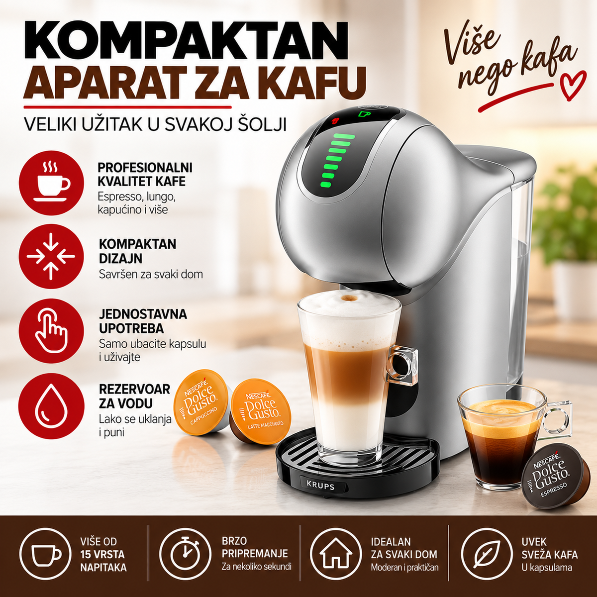 KRUPS DOLCE GUSTO APARAT ZA KAFU KP440E10