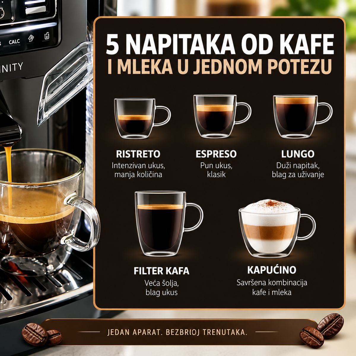 KRUPS ESPRESSO APARAT ZA KAFU EA402H