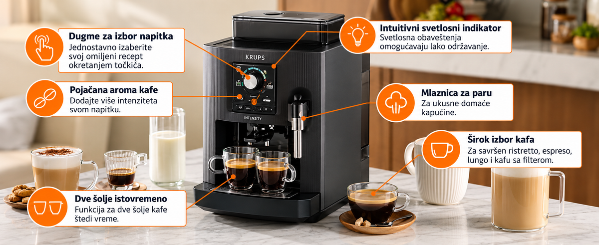 KRUPS ESPRESSO APARAT ZA KAFU EA5008