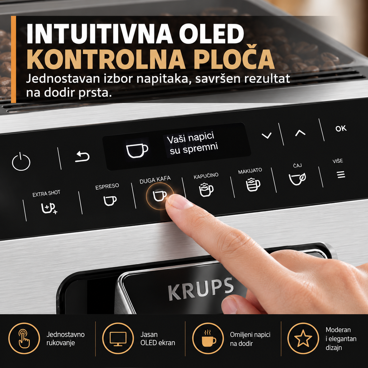 KRUPS ESPRESSO APARAT ZA KAFU EA890810